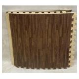 (ZZ) Dark Oak Puzzle Mat Foam Interlocking Foam