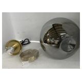 (ZZ)  BOKT Large Brass Gold Globe Pendant Light,