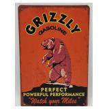 Contemporary Grizzly Gasoline Advertising Sign.
