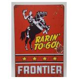 Contemporary Frontier Gasoline Advertising Sign.