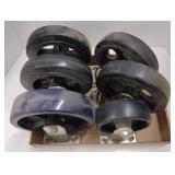 (L) Caster Wheels Some With Brackets Various