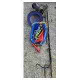 (O) Mixed Lot Includes: Blue Birdbath, Metal