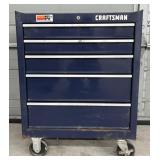 (O) Craftsman 5 Drawer Roll Away Tool Chest, 34In