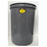 (ZZ) Gray Cease-Fire Waste Receptacle Safety Open