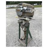 (Q) Antique 1957 Johnson Javelin 35 HP Outboard