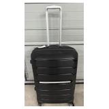 (ZZ) Black 24ï¿½ Suitcase With WheelsKey Not