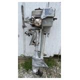(Q) Vintage Evinrude Outboard Boat Motor