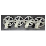 (Q) PEGASUS 8 IN. KINGPINLESS PLATE CASTOR,