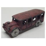 Vintage Arcade Cast Iron Bus. Measures