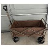 (ZZ) Brown Collapsible Folding Wagon Cart Can