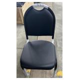 (ZZ) Black Sandtex Frame Vinyl Upholstered Stack