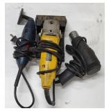 (O) DeWalt DW402 Angle Grinder, Ryobi Corner