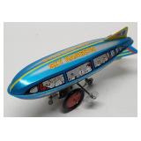 Tin Windup Sky Rangers Zeppelin Toy. Measures