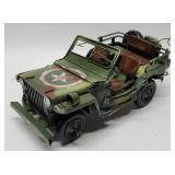 Metal U.S. Army Jeep. Measures approximately 12"