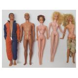 Vintage Mattel Ken Doll, Barbie Doll, & Mego Doll