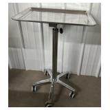 (ZZ) SKINACT Stainless Steel Salon Tray On Wheels