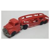 Vintage Hubley Transport Auto Carrier Truck.