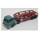 Vintage Hubley Transport Auto Carrier Truck.
