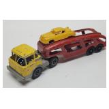 Vintage Hubley Transport Auto Carrier Truck.