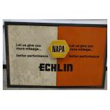 (Q) Napa Echlin Orange and White Metal Garage
