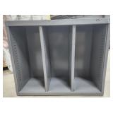 (ZZ) MEDIUM GREY CUBBY CABINET, 34.5 IN. W X 13.5