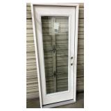 (WE) Fiber Glass Door With Full Clear Glass