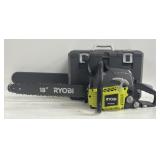(ZZ) Ryobi 18 Inch Yellow Chainsaw With Carrying