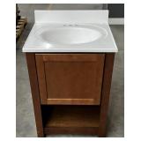 (WE) Balin Clove Bathroom Vanity With Sink. 24