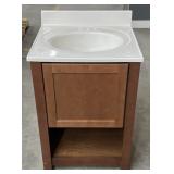 (WE) Balin Clove Bathroom Vanity With Sink. 24