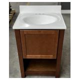 (WE) Balin Clove Bathroom Vanity With Sink. 24