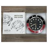 Invicta Divers Watch 14ï¿½ Wall Clock In Box