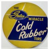 Vintage Gates Tires Sign Measures approximately