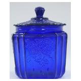 Reproduction Mayfair Cobalt Blue Biscuit Jar