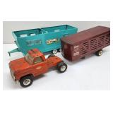 Pressed Steel Tonka Truck, Structo Trailer, Home