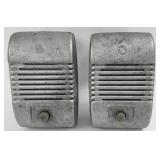 Pair Of Vintage RCA Metal Drive-In Speakers