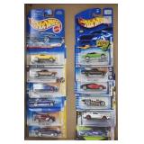 Lot Of 12 Hot Wheels Cars On Blister Pack Cards