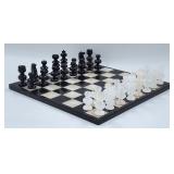 Vintage Mexican Onyx & Marble Chess Set