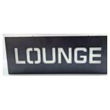 Vintage Metal "Lounge" Lighted Bar Sign