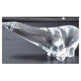 Signed Maleras Swedish Art Glass Polar Bear