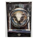 Vintage Harley-Davidson Dealership Motorcycle