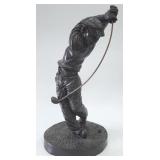 "The Swing" Cold-Cast Bronze Golf Sculpture