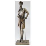 1997 Austin Female Golfer Standing Sculpture