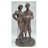 1997 Austin Vintage Couple Golf Sculpture