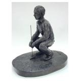 "Birdie Putt" Cold-Cast Bronze Golf Sculpture