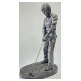 "Chip On" Cold-Cast Bronze Golf Sculpture