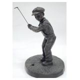 "Boy Golfer" Cold-Cast Bronze Golf Sculpture