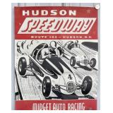 Hudson Speedway Midget Racing Poster Measures
