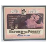 Framed 1949 "Beyond The Forest" Lobby Card #1