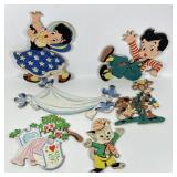 Lot Of Vintage 1950s Mother Goose Pin-Ups Fairy