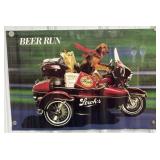 1987 Strohs Beer Motorcycle PosterMeasures